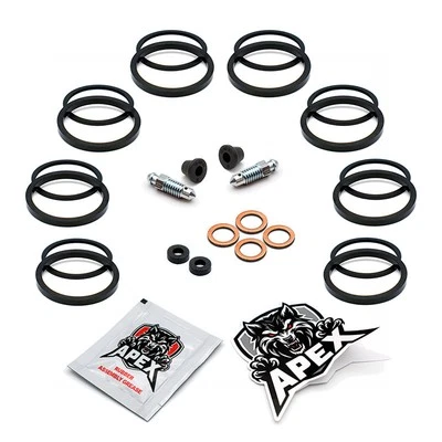 Kawasaki ZX6RR Ninja K1H 2003 Front Brake Caliper Seal Service Kit Rebuild ZX600 Foto 1 de 4