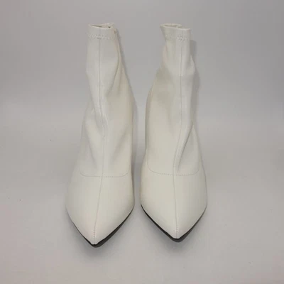 全新 INC International Concepts 女式 11 白色 Bray 尖头踝靴 — 第 1/4 张图片