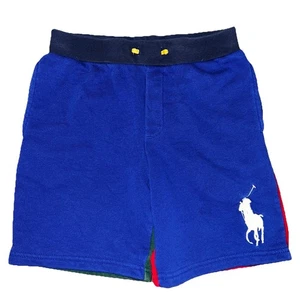 Kids Polo Ralph Lauren Color Block Big Pony Embroidered Sweat Shorts Size 7 - Picture 1 of 3