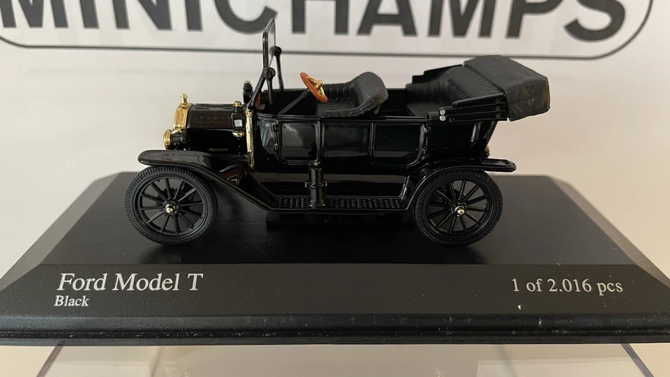 Minichamps 400082330 1 43 1914 Ford Model T Touring Black Mint Box Limited Ed DB