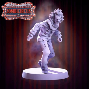 Zombie Clown 1 - 28mm/32mm - VaultZ - Zombie Circus - für Spiele wie Zombicide, - Bild 1 von 3