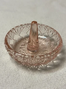 Vintage Fenton hellrosa Glas Ring Schmuck Halter Schmuck Schale - Bild 1 von 10