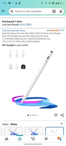 Stylus Pen for iPad, white, amazon - Picture 1 of 1