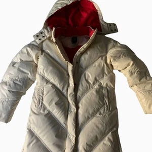 EUC down filled GAP Kids knee length coat Size 8 / Medium - Picture 1 of 11