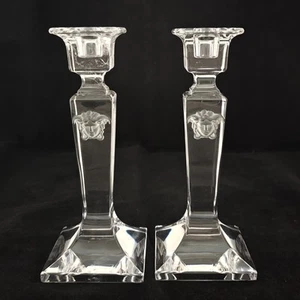 Rosenthal Versace Lumiere SET of 2 Candle holders sticks - 20 cm (D1411) - Picture 1 of 8