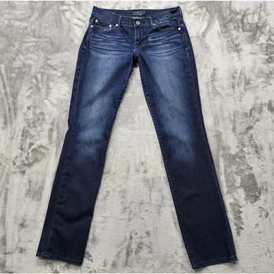 Lucky Brand Jeans Womens 4/27 Blue Dark Wash Sweet'N Straight Mid Rise Stretch - Image 1 of 4