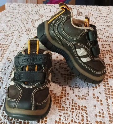 Carter's Infant Baby Shoes Boy US Size 3 M Brown  - Image 1 of 4