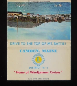 1970er Lions Club Heimat von Windjammer Kreuzfahrten Liste der Sponsoren Camden ME Knox Co - Bild 1 von 2
