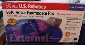 NEW Open Box 3Com U.S. Robotics 56K Faxmodem Model No. 5605 - Afbeelding 1 van 4