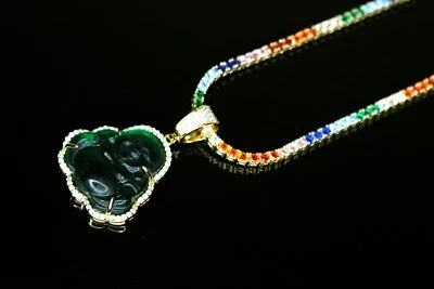 Cadena de tenis 4 mm "RAINBOW FRIENDS" laboratorio Sim. Gema Diamantes Buda Foto 1 de 4