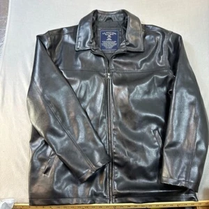 U.S. Polo Assn Jacket Black Leather Size XX Large Winter Mens Outdoor - Picture 1 of 11