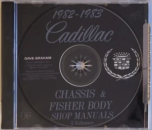 1982 1983 Cadillac Deville Eldorado Fleetwood Seville Shop Service Manual CD - Picture 1 of 3