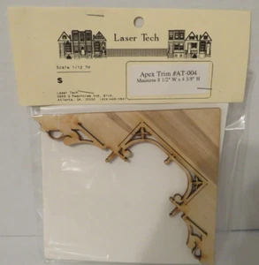 Laser Tech 1:12 Puppenhaus Holz Scheitel Kugel Verkleidung #AT-004 Neu in Verpackung #39 - Bild 1 von 1