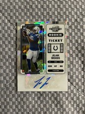 2022 Contenders Optic Jelani Woods Cracked Ice Rookie Ticket Auto /22 SSP Colts