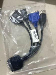 inspur blade adapter serwerowy kabel mały oplot interfejs IO-VGA + USB - Zdjęcie 1 z 5