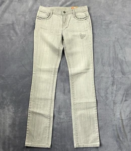 Girls Old Navy Skinny Jeans Size 16 Reg Adjustable Fit Stretch Gray New With Tag - Picture 1 of 16