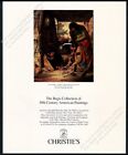 1988 Seth Eastman Chippewa Indians Playing Checkers Sotheby's vintage print ad