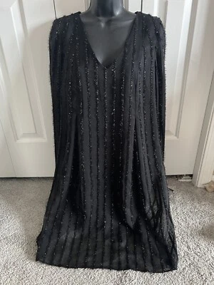 INC International Concepts Women's Long-Sleeve Shift Dress Small 10856137 Black - Image 1 of 4