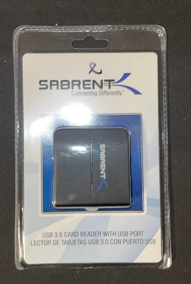 Sabrent 3 Port USB 3.0 Hub with SD/Micro SD Card Reader (HB-U3CR)