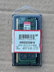 kingston KVR32S22D8/16 16GB PC4-3200 CL22 260 - Pin Sodimm - Picture 1 of 2