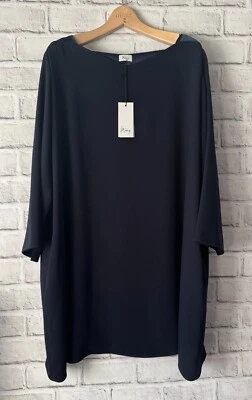 Sallie Sahne   Gr 48    Kleid KALLIE  A-Linie  Dark Blue Dunkelblau   NEU - Bild 1 von 4