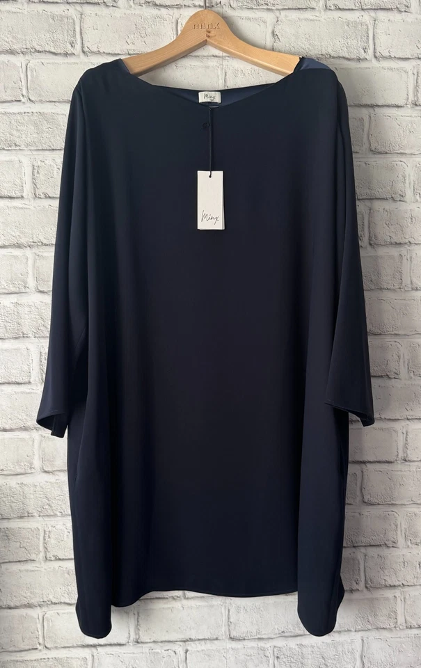 Sallie Sahne   Gr 48    Kleid KALLIE  A-Linie  Dark Blue Dunkelblau   NEU - Bild 1 von 4