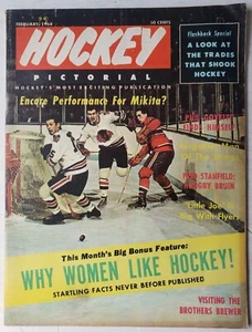 February 1968 Hockey Pictorial Magazine Stan Mikita Chicago Blackhawks Cover - Picture 1 of 3