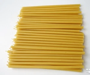 500 Natural candles made of pure beeswax (6,3 "), bulk with natural honey - Picture 1 of 3