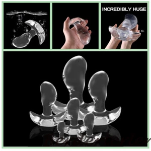 6 Sizes Soft Jelly Large Anal Plug Dildo Butt Plug Anus Dilators Anal Sex Toys - Picture 1 of 30