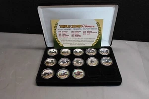 TRIPLE CROWN WINNERS Horse Racing JFK Half Dollar 13-Coin Full Set w/ BOX & CERT - Picture 1 of 5