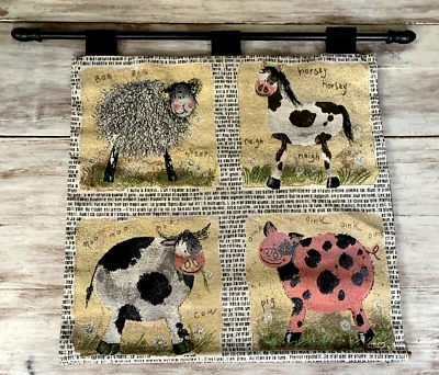 SPOT THE ANIMALS Alex Clark Art in Motion 26x26 Tapestry Wall Hanging Decor - Image 1 of 4