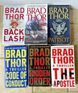 Lot of 6 Brad Thor Scot Harvath Paperback Novels HIDDEN ORDER,  LAST PATRIOT,+ - Picture 1 of 6