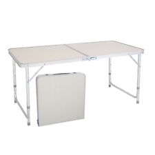 4ft Portable Aluminum Folding Table Party Garden BBQ Camping Table Height Adjust
