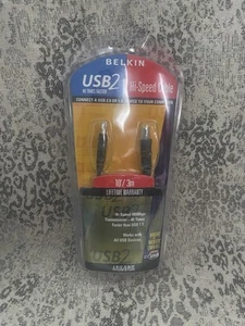 Belkin USB2 High Speed Cable 10 Foot USB A to B Plug 480MBS--New - Picture 1 of 2