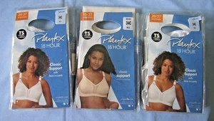 NEW Lot (3) * Playtex Women's 18 Hour Classic Support 20/27 Wire Free Bras * 34C - Picture 1 of 9