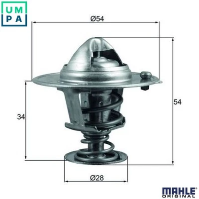 THERMOSTAT COOLANT TX 206 88D FOR HYUNDAI ix35/SUV FLUIDIC/ELANTRA JM SONATA - Image 1 of 4