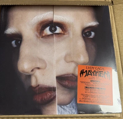 SIGNED Lady Gaga MAYHEM Store Exclusive 180g Black Vinyl  INHAND SHIPS ASAP - Image 1 of 3