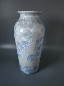 Jarrón de porcelana Jon Price 9" esmaltado cristalino firmado E 101 - Imagen 1 de 16