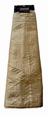 2011 CHRISTMAS SHOPPE GOLD TREE FALDA 50” ELEGANTE COPO DE NIEVE INDIA Foto 1 de 4