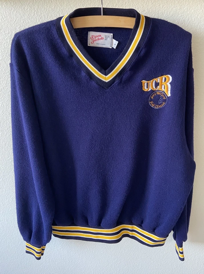 Suéter de golf vintage UC Riverside chaquetas Ripon hechas en EE. UU. talla L grande Foto 1 de 4