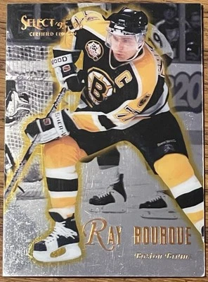 Ray Bourque 1995-96 Select Certified Hockey Card #34 Bruins NHL HOF Free Ship - Image 1 of 3