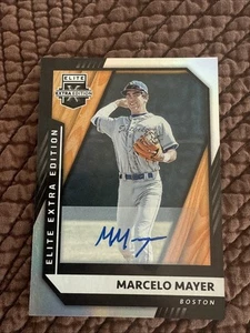 2021 Panini Elite Extra Edition Marcelo Mayer #4 Autograph Red Sox Top Prospekt - Bild 1 von 3