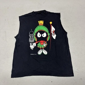 Camiseta De Colección Marvin The Martian 1992 Looney Tunes Talla XL Mangas Corte - Imagen 1 de 11
