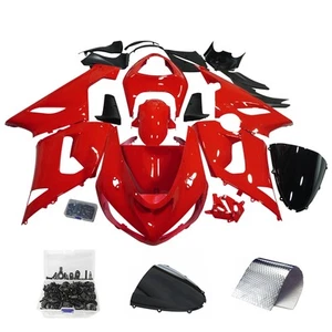 Gloss Red Fairing Kit w/Bolts For Kawasaki Ninja ZX6R ZX-6R 636 2005 2006 ZX636C - Picture 1 of 14