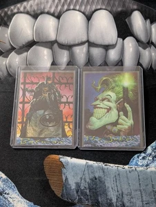 1995 SKYBOX BATMAN MASTER SERIES CHROMIUM CHROME INSERT 2 CARD SET - Picture 1 of 2