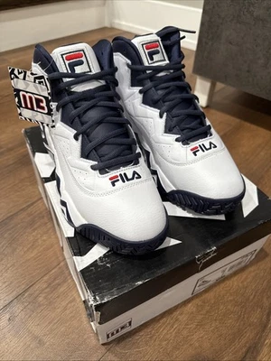 Fila MB Retro Jamal Mashburn Basketball White 1BM00055-125 Men’s Size 9 - Image 1 of 4