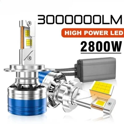 2800W 3000000LM H7 H4 H11 Led Headlight High Power 9084 CSP Canbus H1 H8 9005 - Image 1 of 4
