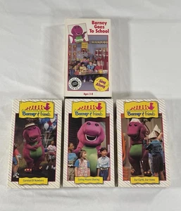 Barney & Friends VHS Lot - OUR EARTH, OUR HOME, CARING MEANS SHARING & More - Picture 1 of 11
