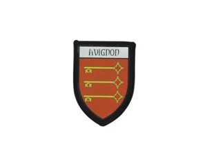 Patch printed embroidery travel souvenir shield crest city france flag avignon - Bild 1 von 1