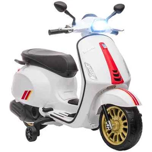 12V Kids Electric Vespa Motorbike Ride-On Licensed Toy Music FM Radio Headlights - Picture 1 of 12